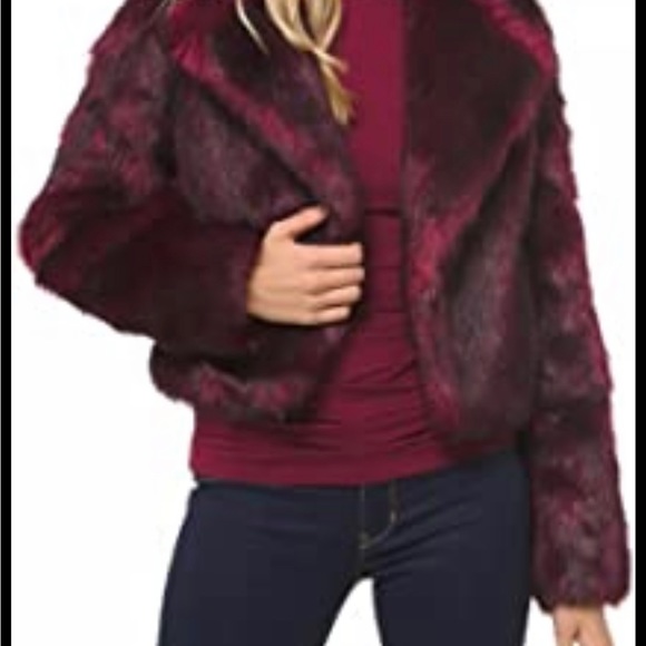 Michael Kors Frosted Faux-Fur Jacket - Picture 5 of 6